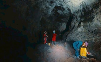 婆々穴SRT練習＆3D測量